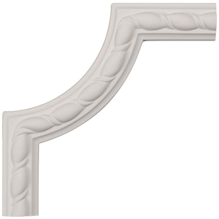 Ekena Millwork 6"W x 6"H x 5/8"P Bulwark Rope Panel Moulding Corner (matches moulding MLD01X00BU) PML06X06BU